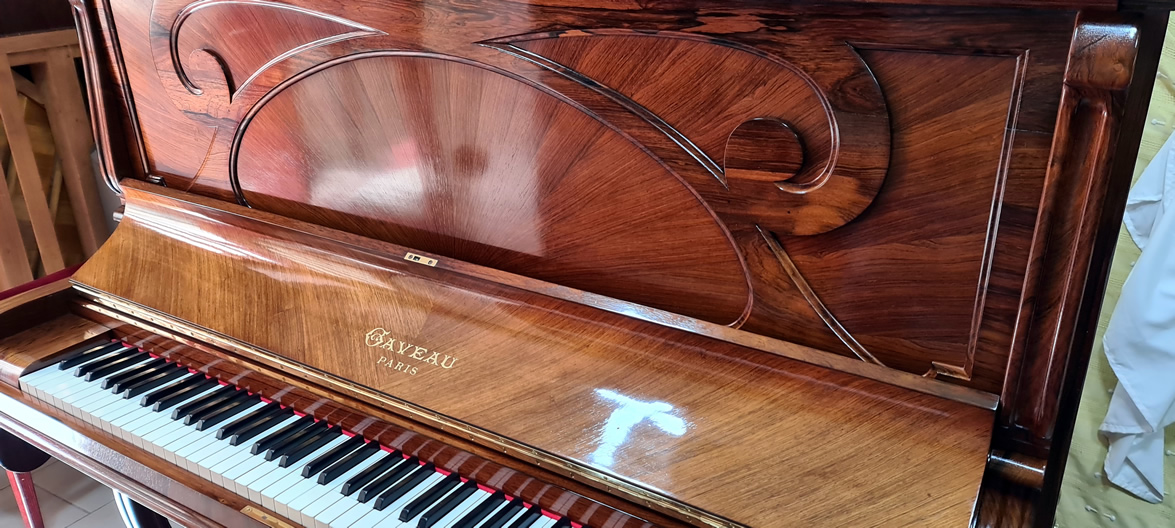 GAVEAU piano droit modèle B 1908