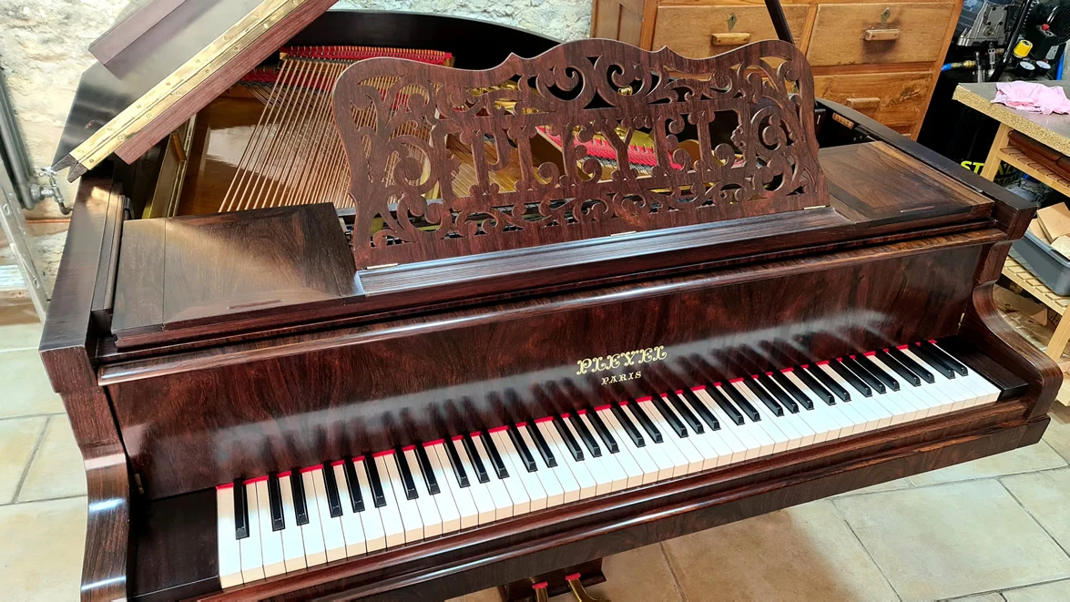 PLeyel 3Bis 1911 palissandre rempli ciré