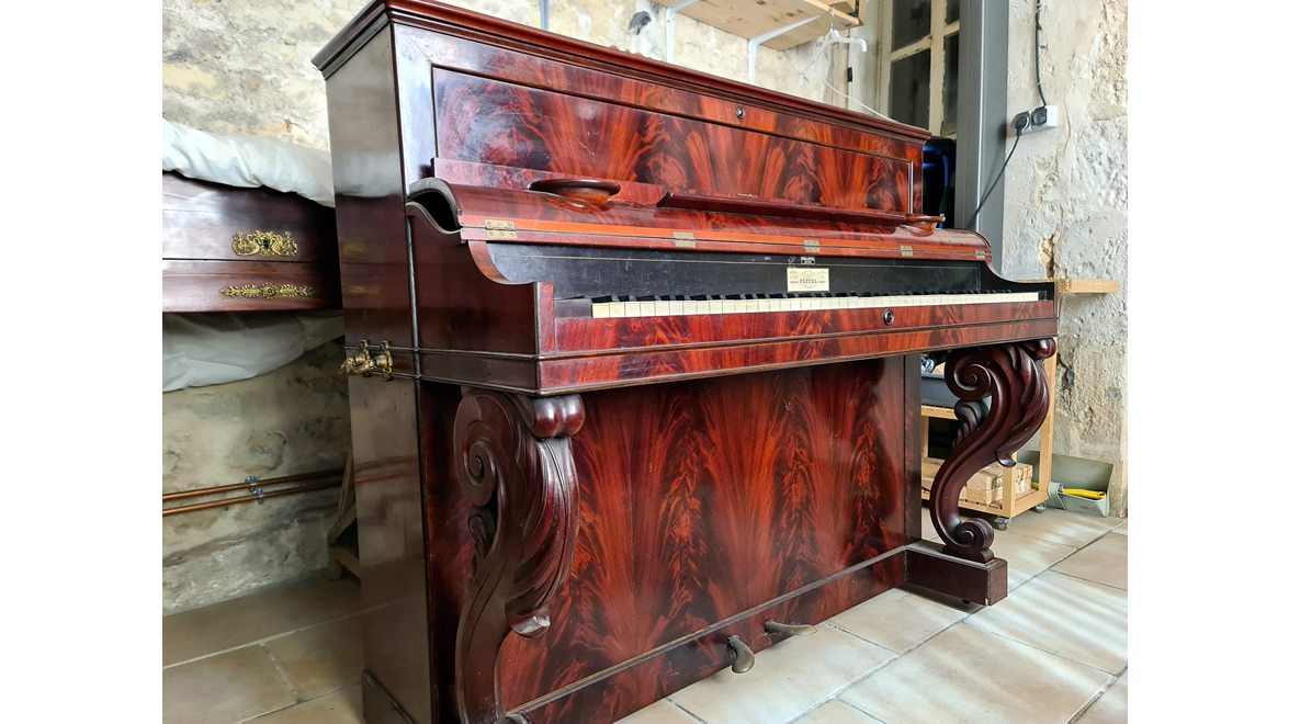 PLEYEL PIANINO PP6 ACAJOU CUBA 1862