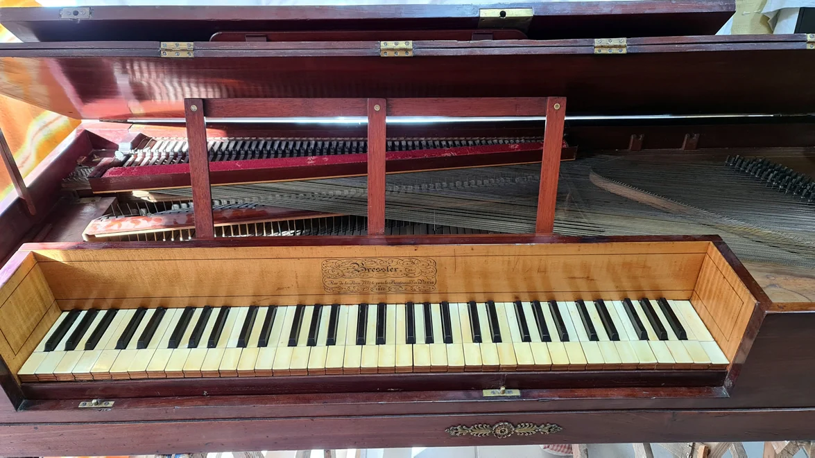 Piano Forte Carré BRESSLER an acajou de Cuba 1810