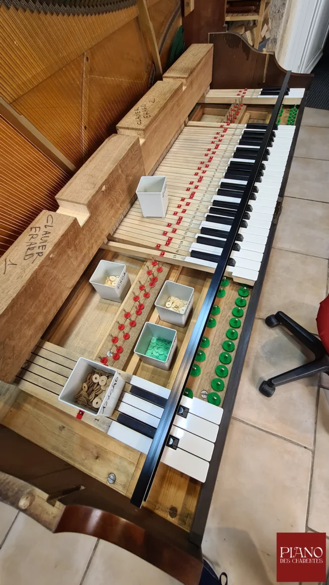 Dressage clavier Pianino PLEYEL