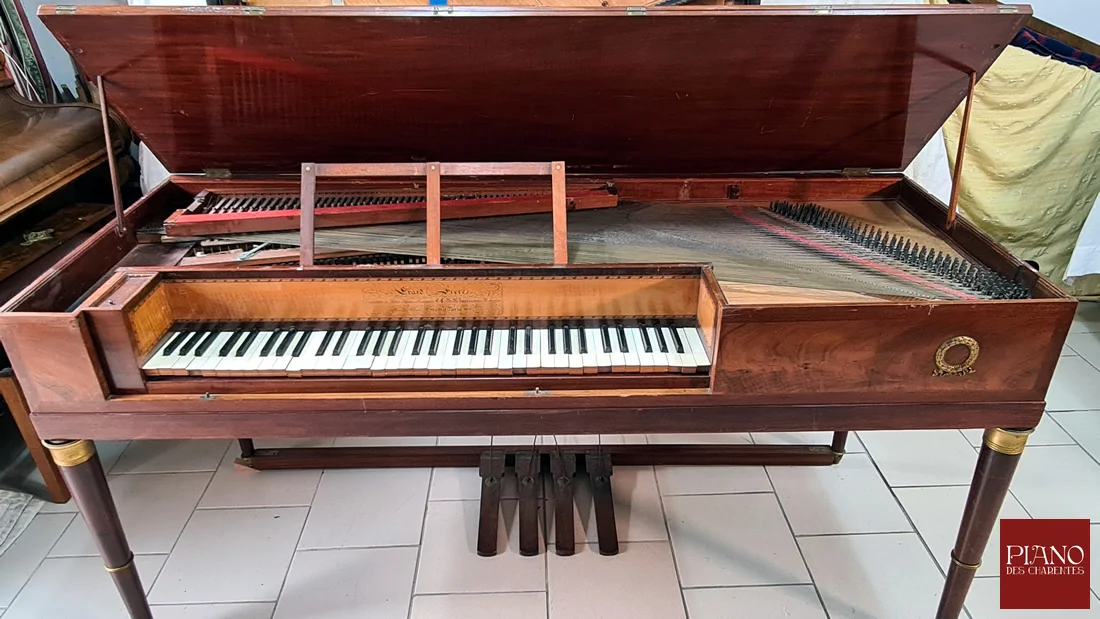 Piano Forte ERARD Carré en acajou de 1811