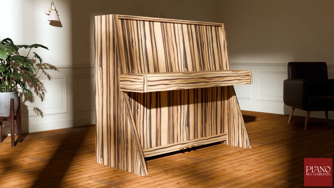 Luxury Piano Design Zebrano Zingana