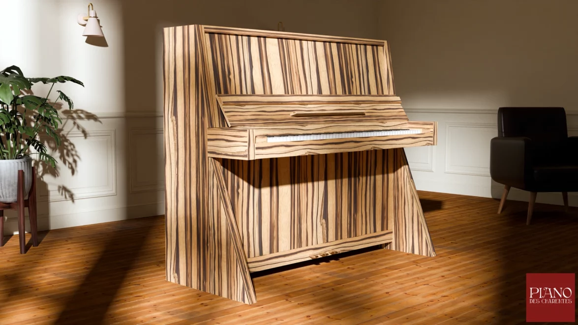 Luxury Piano Design Zebrano Zingana