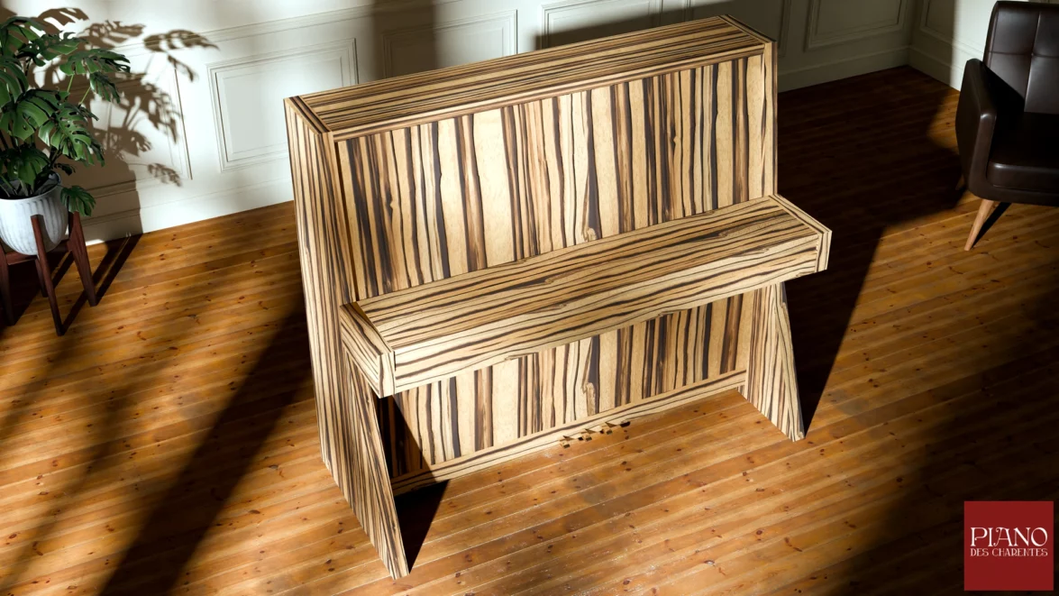 Luxury Piano Design Zebrano Zingana