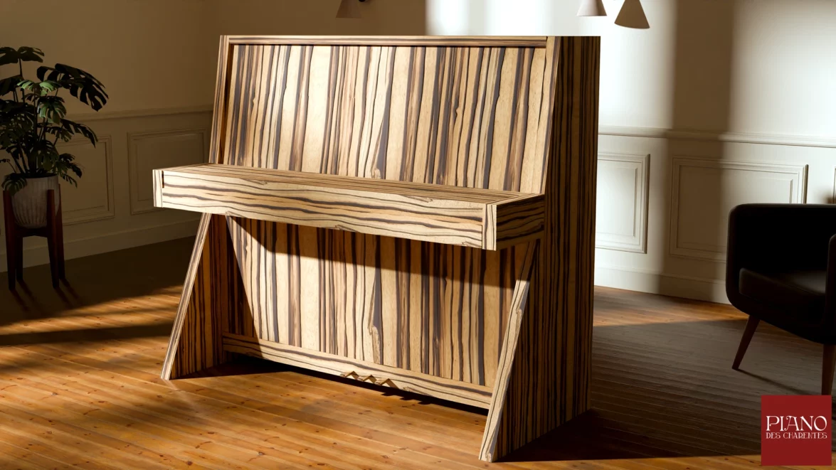 Luxury Piano Design Zebrano Zingana