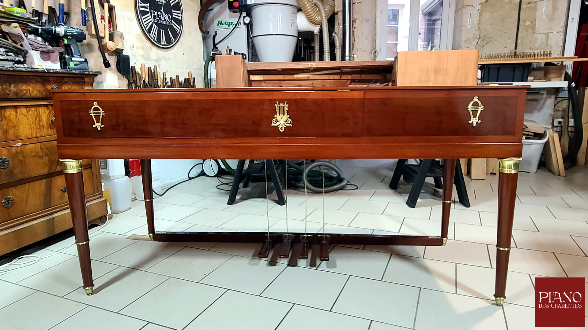 Piano Forte Carré ERARD 1812 acajou de Cuba