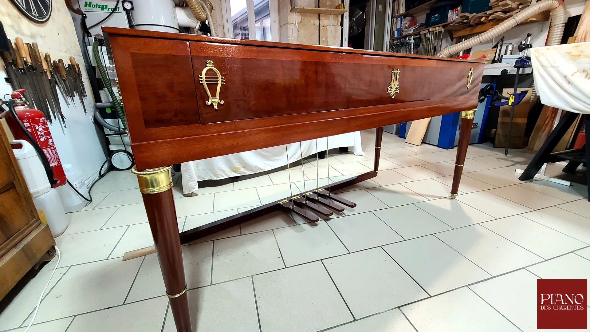 Piano Forte Carré ERARD 1812 acajou de Cuba