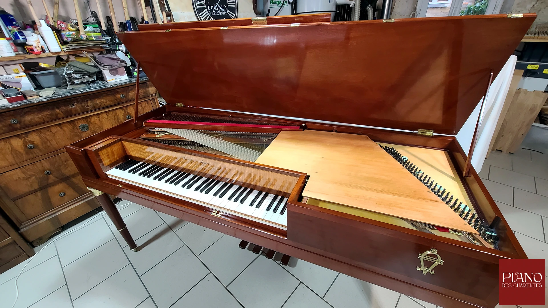 Piano Forte Carré ERARD 1812 acajou de Cuba