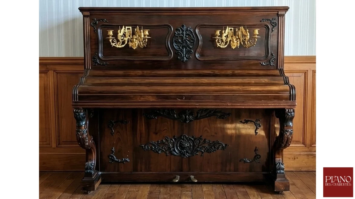 Gaveau grand droit modèle riche en palissandre style Napoléon III 1897