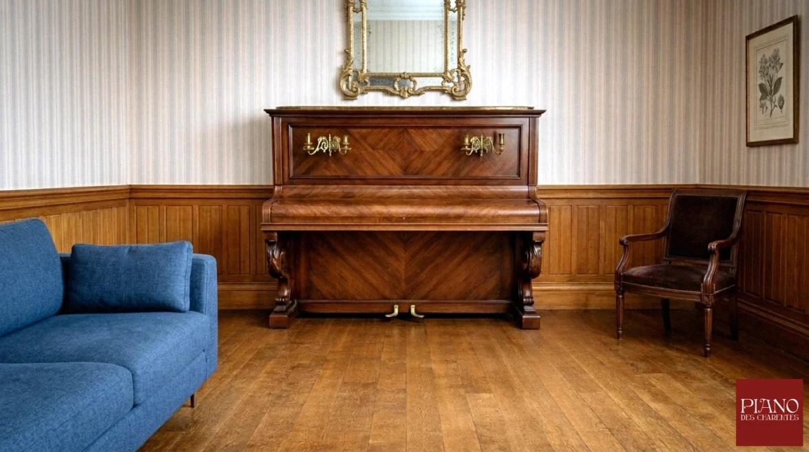 Gaveau modèle D palissandre frisé ciré 1914