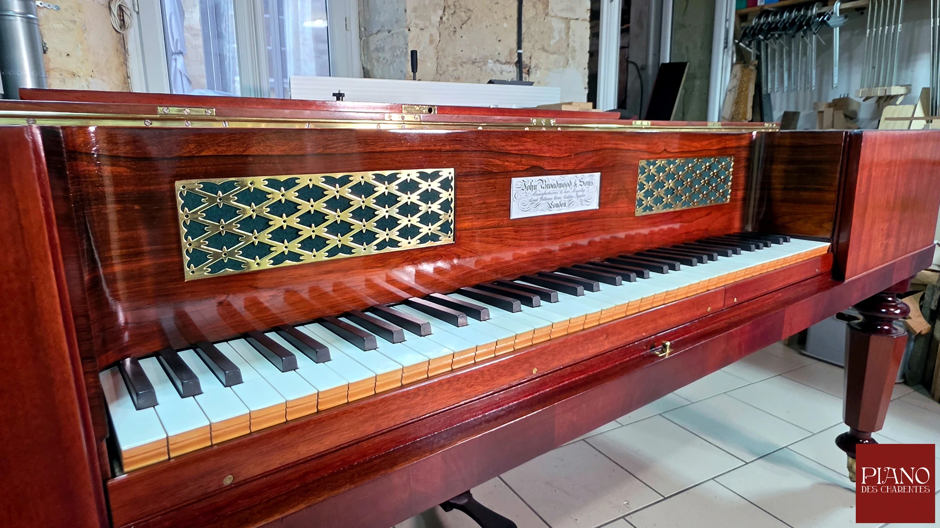 broadwood piano forte acajou 1843